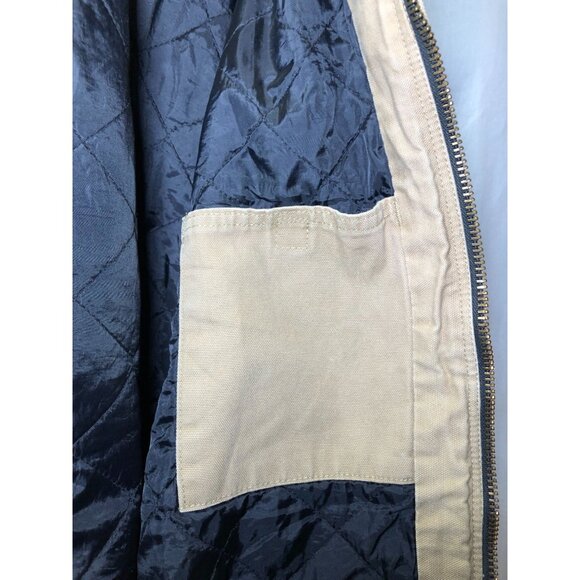 Carhartt Men's Hooded Canvas Work Jacket J280 2XL Quilted Flannel Lined, Canvas - Picture 16 of 16